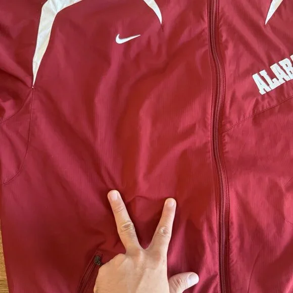 Vintage 90s Nike Alabama Jacket men's Large Fit Storm Football College Preppy